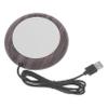 BRIGHTFUFU Electric Cup Warmer Coffee Mug Heater for Desk Metal Coaster Milk Heating Coaster view 1