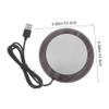 BRIGHTFUFU Electric Cup Warmer Coffee Mug Heater for Desk Metal Coaster Milk Heating Coaster view 2
