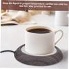 BRIGHTFUFU Electric Cup Warmer Coffee Mug Heater for Desk Metal Coaster Milk Heating Coaster view 4