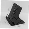 ERINGOGO Reading Bracket Book Reading Bracket Reading Shelf Metal Bookshelf Book Stand for Reading Hands view 2