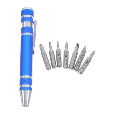 Hohopeti Multifunctional Screwdriver Pen Set Lightweight Aluminum Alloy Repair Tool for Eyeglasses Electronics and Devices Precision for Versatile Use