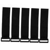 TEHAUX 5pcs Heavy Duty Fastening Strap Buckle Elastic Nylon Cable Tie down Belt for Efficient Cord Management Home Office and Travel view 1