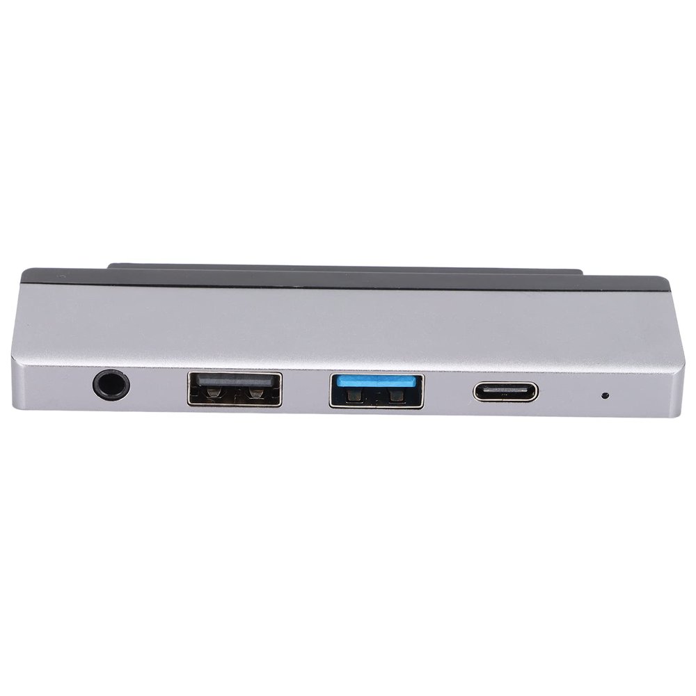 5 in 1 USB3.0 Hub Docking Station, Type C to High Definition Multimedia Interface Expansion Dock, Slim Minimal Design, 4K 60Hz Support, 60W PD Charging Port, Gray