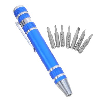 Healifty Multifunctional Screwdriver Set Lightweight Aluminum Alloy Repair Tool for Eyeglasses Electronics and Home Maintenance Compact Design for Easy Portability