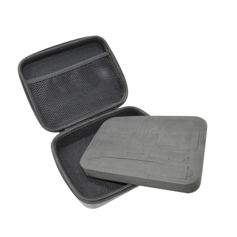 LALAFINA Camera Storage Bag for Portable Nylon Organizer for Sports Accessories Compact and Travel Case Grey