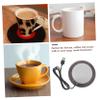Mikinona Reusable Electric Mug Warmer Heating for Coffee Tea and Beverages Compact USB Cup Warmer Energy-Saving Function for Desk Use view 4
