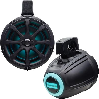 DD Audio MC-106B 6.5" Marine Boat UTV RGB LED's Tower Speakers
