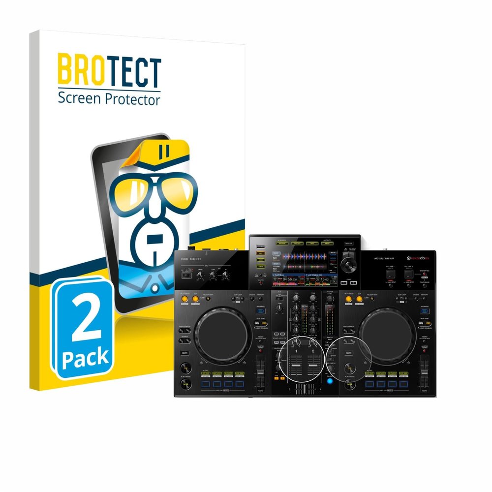 brotect Screen Protector Compatible with Pioneer XDJ -RR (Jog) (2 Pack) - HD-Clear Protection Film