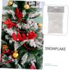 TEHAUX 4bags Christmas Fake Snow Decor Each Artificial Snowflake Adornment for Atmosphere Safe Super Absorbent Polymer for Tree Lawn Roof Photo Props view 2