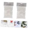 TEHAUX 4bags Christmas Fake Snow Decor Each Artificial Snowflake Adornment for Atmosphere Safe Super Absorbent Polymer for Tree Lawn Roof Photo Props view 3