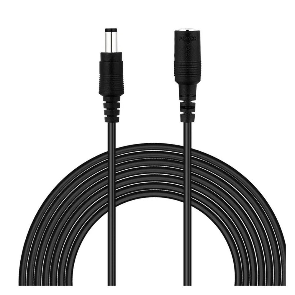 lowmountainswere DC 12V Power Adapter Extension Cable 5.5 * 2.1mm Male Female Power Cord Extend Wire 1M 2M 5M 10M Cable for Camera Router(5M)