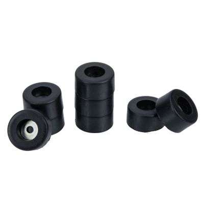 LALAFINA 8pcs Rubber Speaker Spike Pads Isolation Feet Cushions for Amplifiers and Audio Equipment Shock-Absorbing Base Accessories Black Design