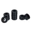 LALAFINA 8pcs Rubber Speaker Spike Pads Isolation Feet Cushions for Amplifiers and Audio Equipment Shock-Absorbing Base Accessories Black Design view 1