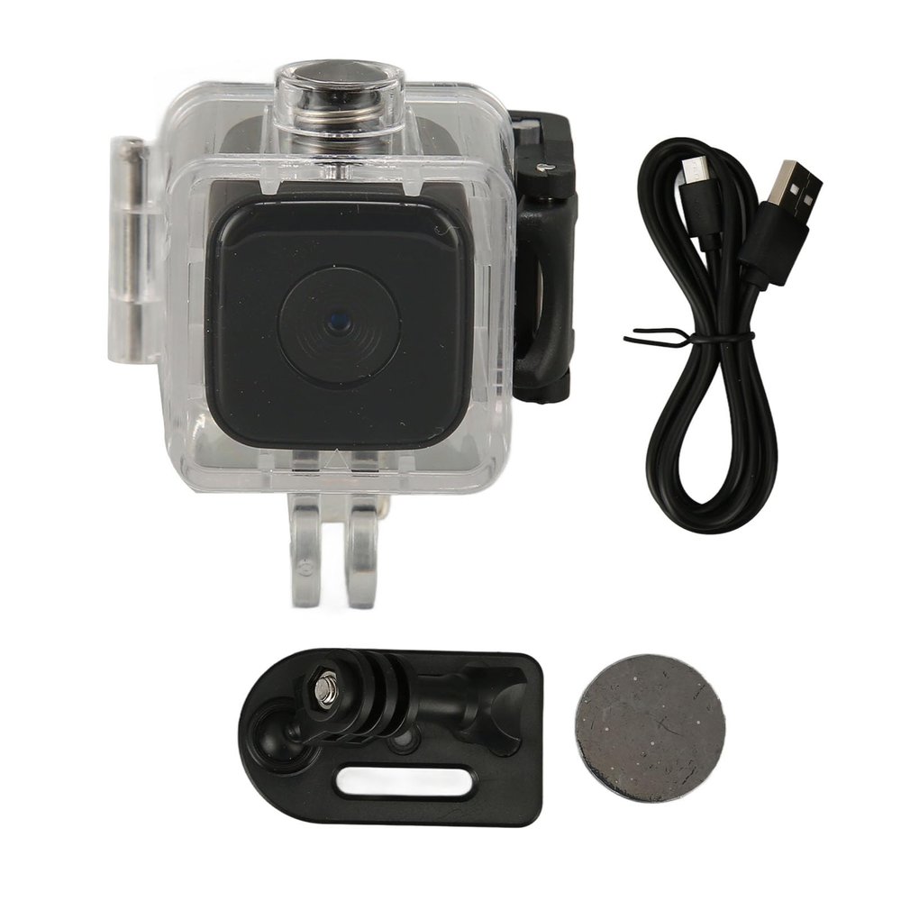 1080P Mini Camera with Infrared Night, Multifunctional for Sports Outdoor Activities, HD Video High Res Photos, 30M, 128GB Expandable Storage