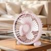 KELINFONG USB Desk Fan, Portable Personal Quiet Table Fan,Plug In Power Mini Fans,Strong Airflow,Powerful Office Fan for Outdoor Home Travel Bedroom view 4