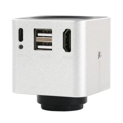 1080P 60FPS HDMI USB Video Microscope Camera Multifunction Measurement for Watch and Mobile Phone Repair - Silver