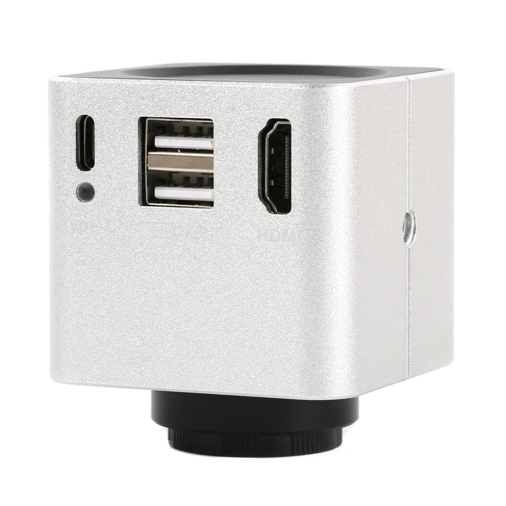 1080P 60FPS HDMI USB Video Microscope Camera Multifunction Measurement for Watch and Mobile Phone Repair - Silver