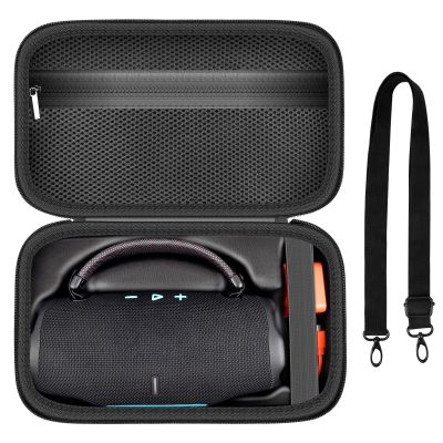ANKHOH Case for Charge 6 Portable Bluetooth Speaker, Speaker Case with Adjustable Shoulder Strap, Hard Travel Storage Holder with Internal Pockets for Charging Accessories (Box Only) (Black)