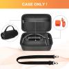 ANKHOH Case for Charge 6 Portable Bluetooth Speaker, Speaker Case with Adjustable Shoulder Strap, Hard Travel Storage Holder with Internal Pockets for Charging Accessories (Box Only) (Black) view 2