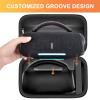 ANKHOH Case for Charge 6 Portable Bluetooth Speaker, Speaker Case with Adjustable Shoulder Strap, Hard Travel Storage Holder with Internal Pockets for Charging Accessories (Box Only) (Black) view 3