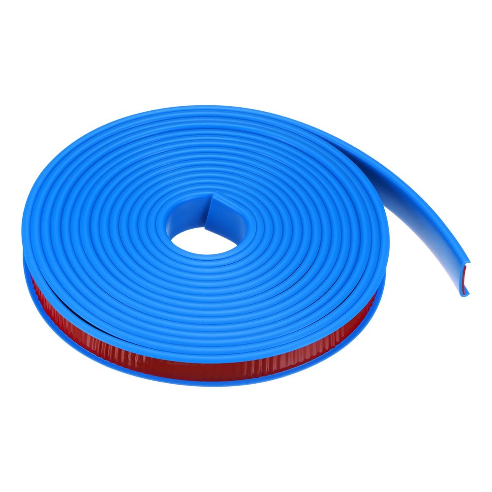 HARFINGTON U-Shape Edge Banding 11/16" x 20ft (18mm x 6M) Self Adhesive TPE Flexible Veneer Tape Soft Edge Strip Protector for Furniture Cabinet Table Protection Repair, Blue