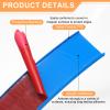 HARFINGTON U-Shape Edge Banding 11/16" x 20ft (18mm x 6M) Self Adhesive TPE Flexible Veneer Tape Soft Edge Strip Protector for Furniture Cabinet Table Protection Repair, Blue view 3
