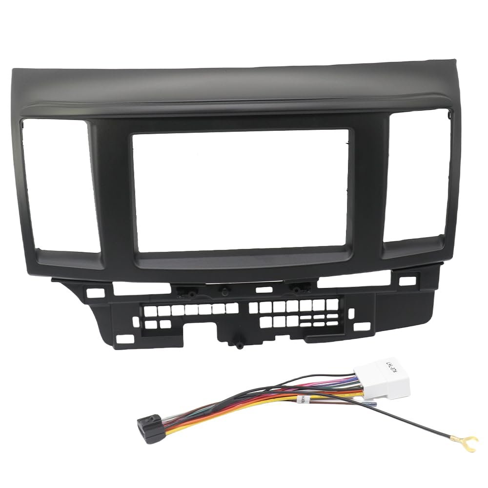 QIDALASER 7" 9" 10" Car Radio Frame Fascias for Mitsubishi Lancer Fortis 2010 GPS MP5 Android Dash Head Unit Panel Installation Stereo Player (7 inch Frame Cable A)