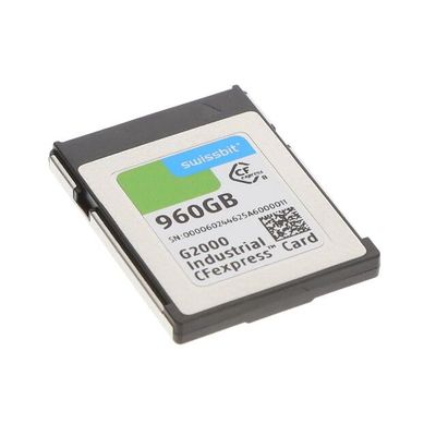 SG2000CE960GI-1TB2-1DB-STD, Memory Cards Industrial CFexpress Card, G2000, 960 GB, 3D TLC Flash, 40C to +85C