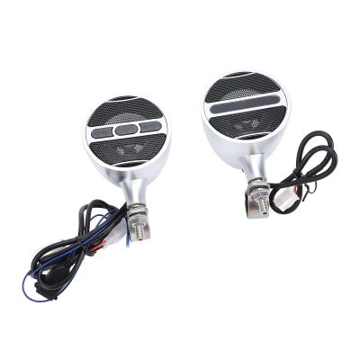 Eujgoov DC12V Handlebar Motorcycle ATV Speaker, Motorcycle ATV Handlebar Speaker Stereo Sound Radio System for Motorcycles and Electric Vehicles
