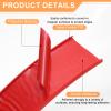 HARFINGTON U-Shape Edge Banding 3/8" x 20ft (9mm x 6M) Self Adhesive TPE Flexible Veneer Tape Soft Edge Strip Protector for Furniture Cabinet Table Protection Repair, Red view 3