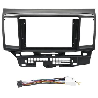 QIDALASER 7" 9" 10" Car Radio Frame Fascias for Mitsubishi Lancer Fortis 2010 GPS MP5 Android Dash Head Unit Panel Installation Stereo Player (9inch Frame Cable)