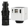 1080P 60FPS HDMI USB Video Microscope Camera Multifunction Measurement & 200X C-Mount Lens - Silver view 1