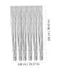 TEHAUX 2pcs Tinsel Curtains for Party Decorations Iridescent Fringe Backdrop for Weddings Birthdays and Events Shiny Decorative Streamers for Romantic Atmosphere view 4