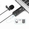 JKSVTF Lavalier Clip-on Cardioid Condenser Computer Mic Pluging and Play USB Microphone with Sound Card for PC view 2
