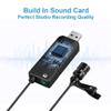JKSVTF Lavalier Clip-on Cardioid Condenser Computer Mic Pluging and Play USB Microphone with Sound Card for PC view 3