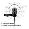 JKSVTF Lavalier Clip-on Cardioid Condenser Computer Mic Pluging and Play USB Microphone with Sound Card for PC view 4