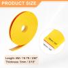 HARFINGTON U-Shape Edge Banding 5/8" x 20ft (16mm x 6M) Self Adhesive TPE Flexible Veneer Tape Soft Edge Strip Protector for Furniture Cabinet Table Protection Repair, Yellow view 2