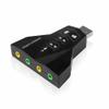 External Virtual 7.1 USB 3D Sound Audio Card Adapter Channel Converter Laptop PC view 1