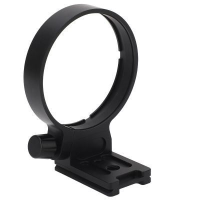 100 400mm Compatible Tripod Collar Mount, Aluminum Alloy Material, CNC Processed, with 1/4in 3/8in Screw Holes, for Quick Lens Mounting Rotation