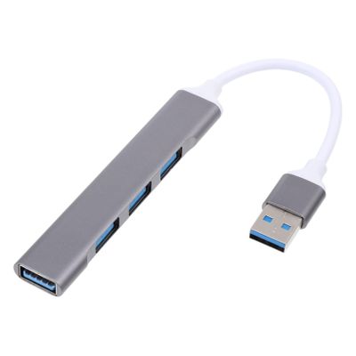 DIYEAH Aluminum Alloy USB Hub Port Portable USB for Laptops High-Speed Data Transfer Compatible Mice Printers Game Controllers