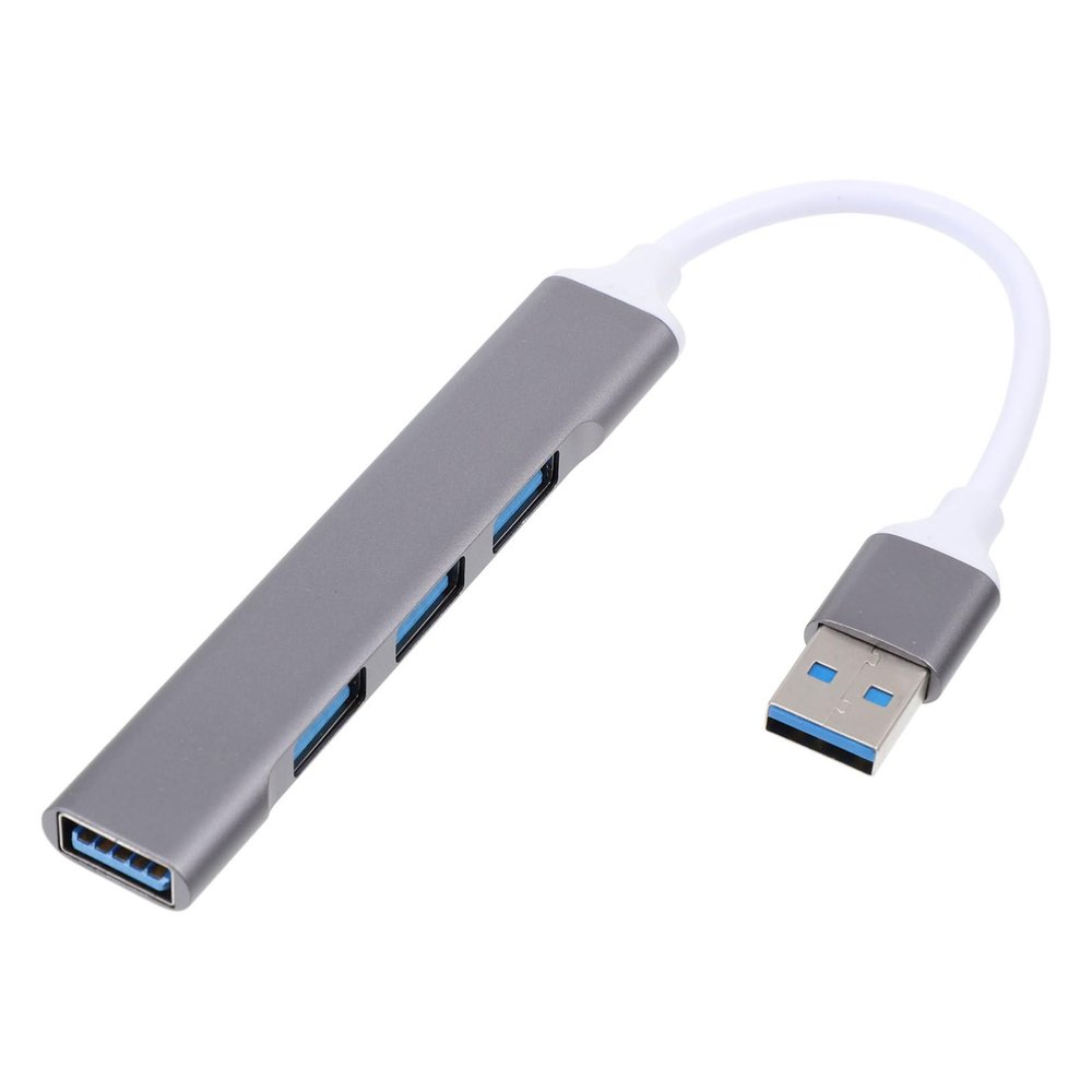 DIYEAH Aluminum Alloy USB Hub Port Portable USB for Laptops High-Speed Data Transfer Compatible Mice Printers Game Controllers