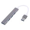 DIYEAH Aluminum Alloy USB Hub Port Portable USB for Laptops High-Speed Data Transfer Compatible Mice Printers Game Controllers view 1