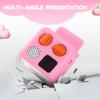 Shockproof Protective Jacket for Yoto Mini Player (2024), with Card Slot & Wrist Strap, Kid-Friendly Anti-Slip Silicone Case Cover - 2 Pack (Pink + Purple) view 4