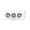 Anneome Car Ventilation Fan Usb Powered Exhaust Fan for Car Window Efficient Air Circulation Cooler Air Outlets Compatible Vehicle Models White view 2