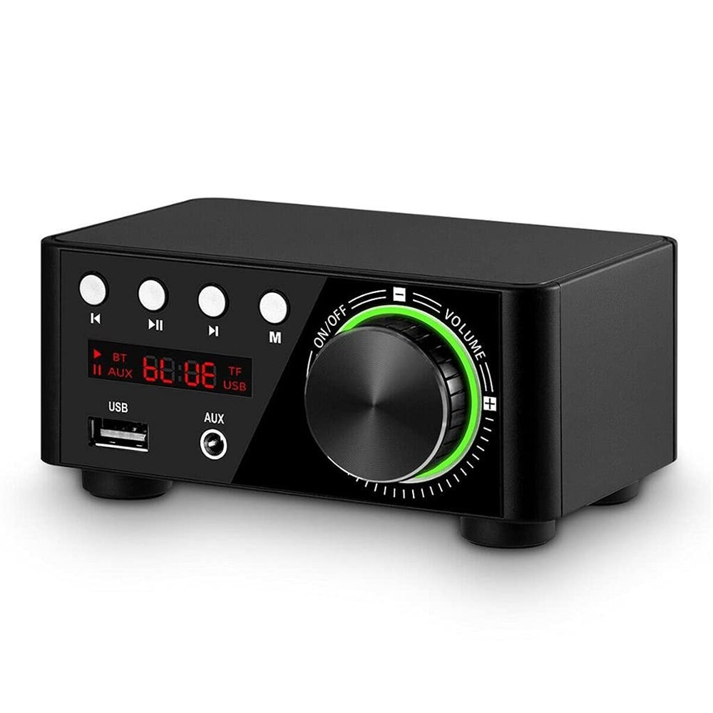 5.0 Power Amplifier Board TPA3116 Receiver Home Car Audio Amp USB TF Music Card Player (D)