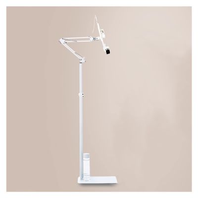 Adjustable Floor Book Stand for Reading,360 Degree Rotating Angle Cookbook Stand Music Stand,Foldable Phone Tablet Mount Holder,Heavy Duty Floor Multi-Function Bookstand