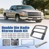 ANODZU Double Din Radio Stereo Dash Kit W/Antenna Adapter Harness Fit for Dodge RAM 1500 2500 3500 2002 2003 2004 2005 view 2