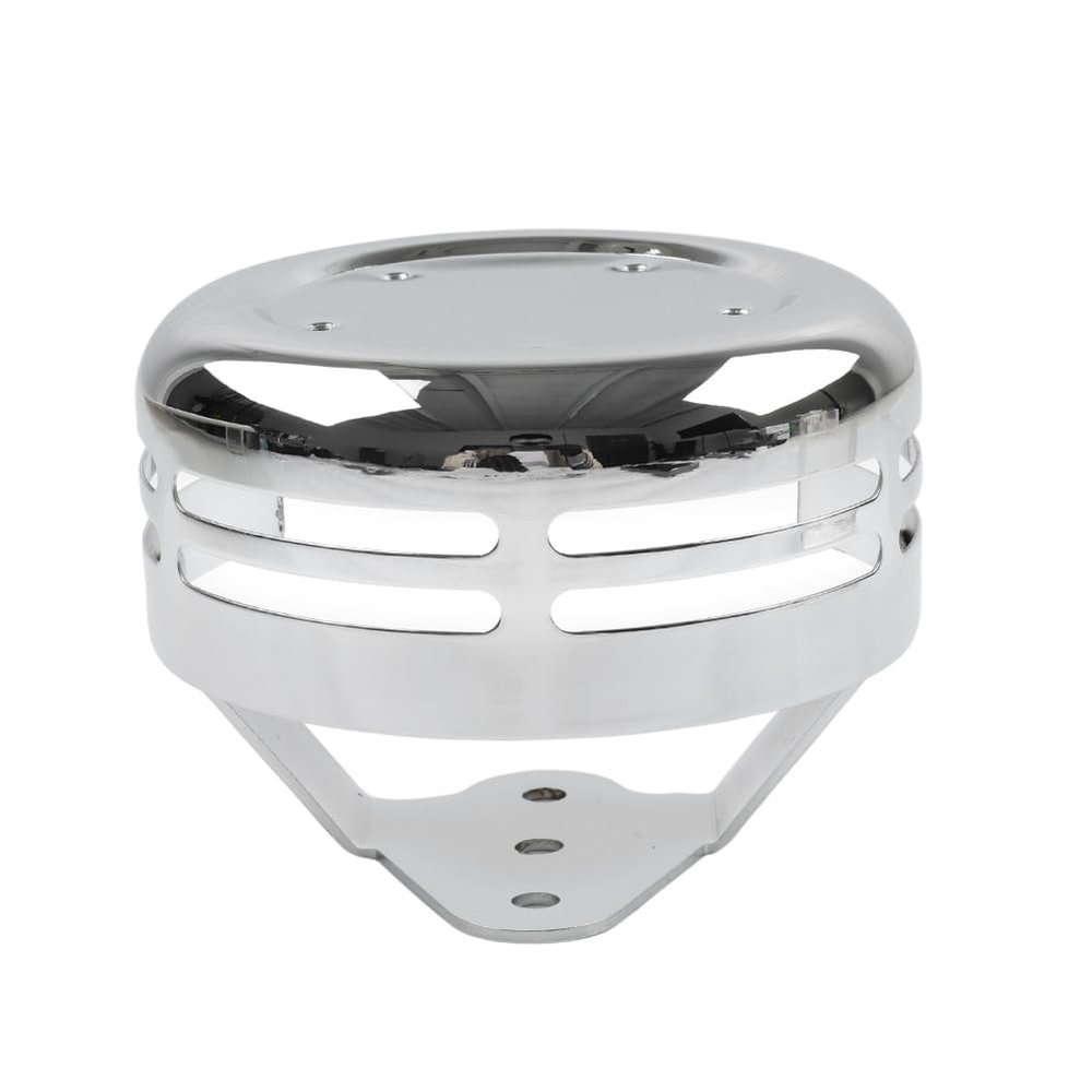 Bacar 5 Hole Point Horn Cover 1 Pc For Big Twin and for Sportster XL models 1991-up Iron Chrome