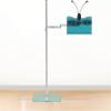 Floor Standing Reading Rack with and Telescopic Lifting Multi Function Lazy Bookshelf for Bed Adult Book Holder and Mobile Phone Stand Black view 1