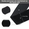 2" x32Ft Hook and Loop Straps Cinch Straps Heavy Duty with 25 Metal Buckles, Adjustable Fastening Cable Straps, Free Cut Length, Reusable Nylon Cable Ties for Organizer or Storage, 2 inch Wide Black view 3
